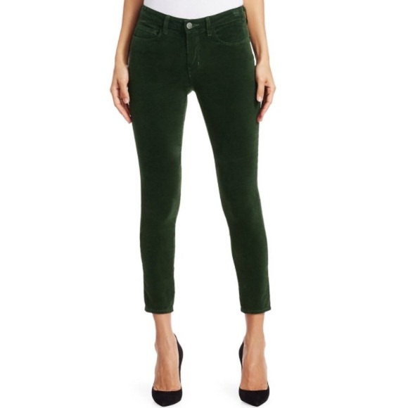 NEW L'AGENCE Margot High Rise Skinny Luxe Velvet Size 25 Retails $245 Co… - Picture 1 of 10